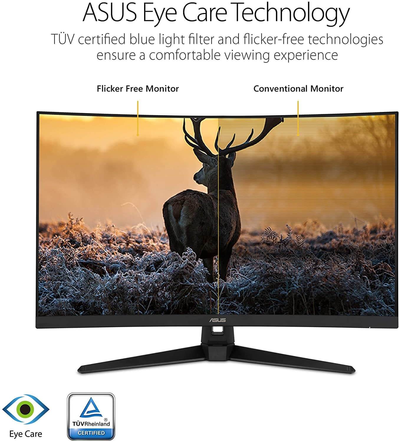 Monitor curvo ASUS TUF Gaming de 32 1080P (VG328H1B) - Full HD