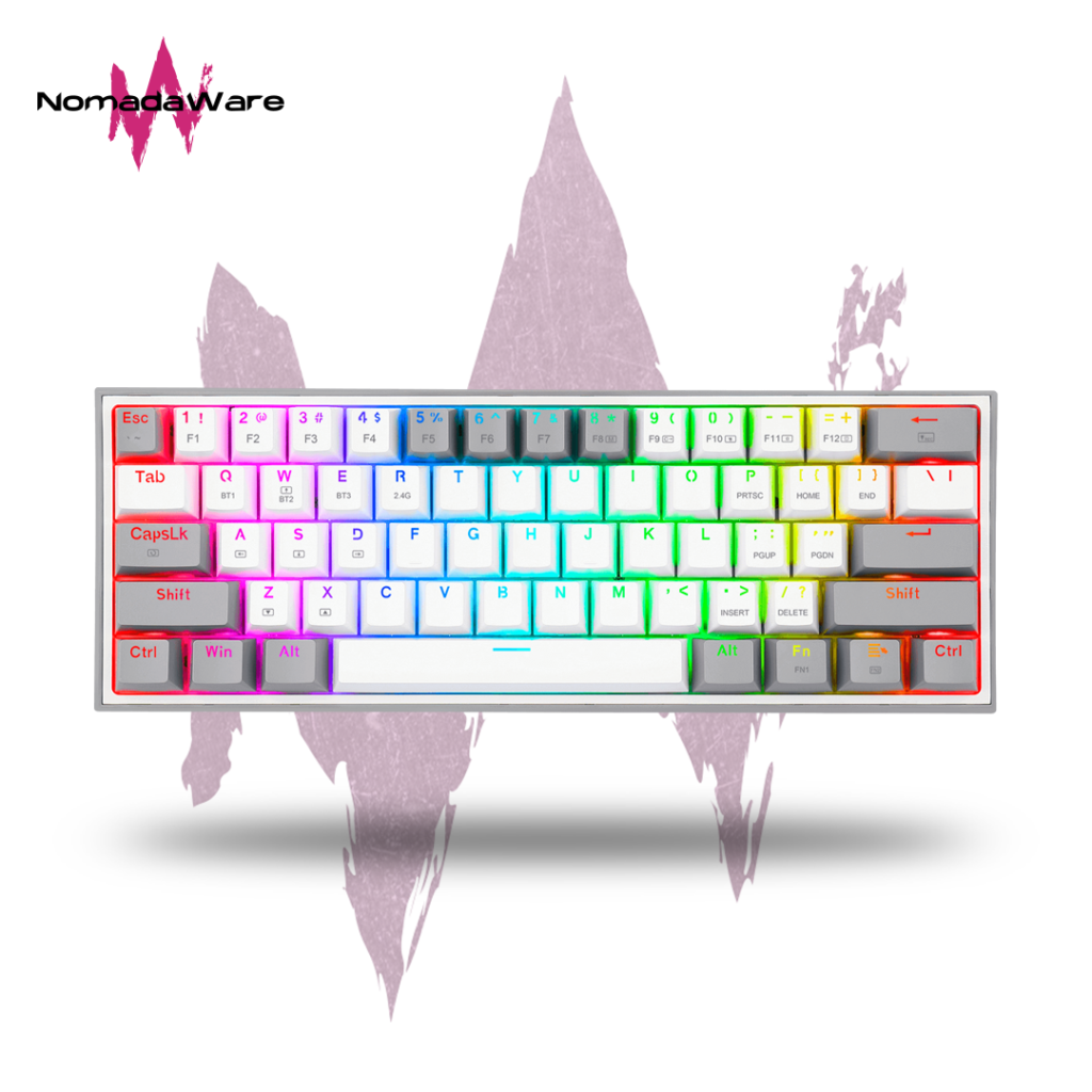 REDRAGON FIZZ PRO K616 BLANCO GRIS | NomadaWare