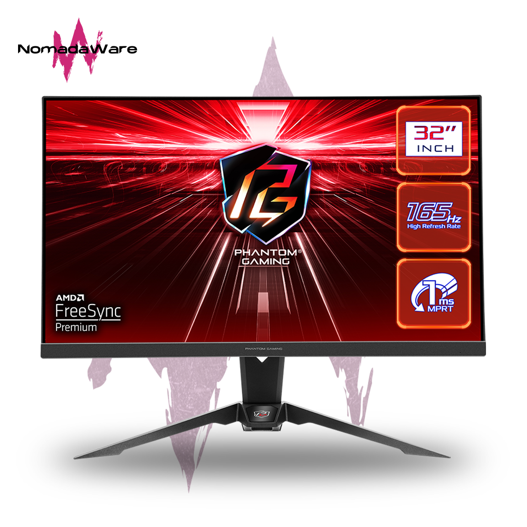 MONITOR ASROCK PG32QF WIFI 1440P VA HDR 1MS 165HZ