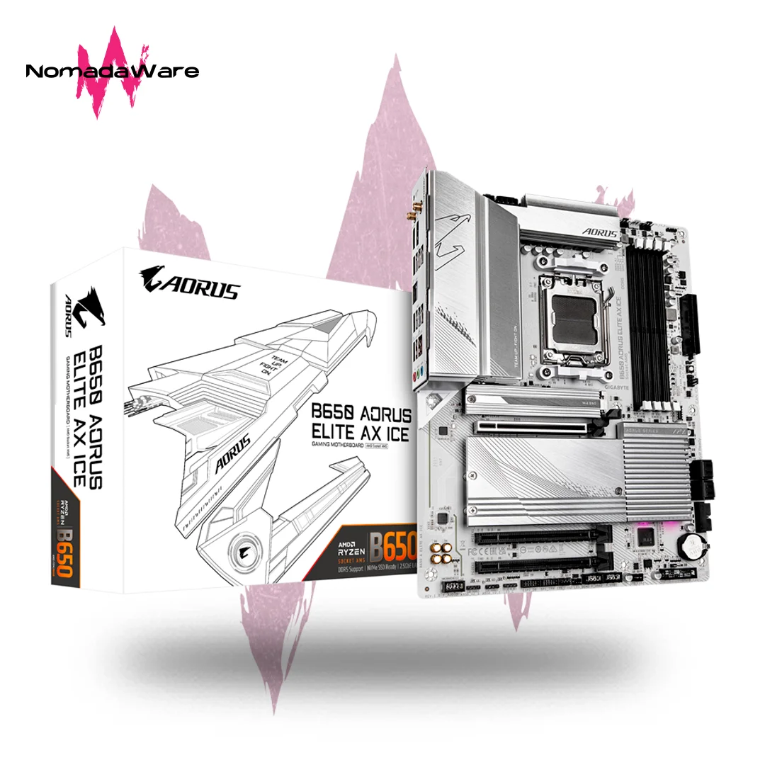 MOTHERBOARD GIGABYTE B650 AORUS ELITE AX ICE WIFI DDR5 AM5