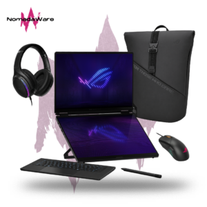 LAPTOP ASUS ROG ZEPHYRUS DUO 16 OLED INTEL ULTRA 9 386H +64GB RAM +2TB SSD +RTX 5090 24GB +MOCHILA MOUSE AUDIFONO Y STYLUS