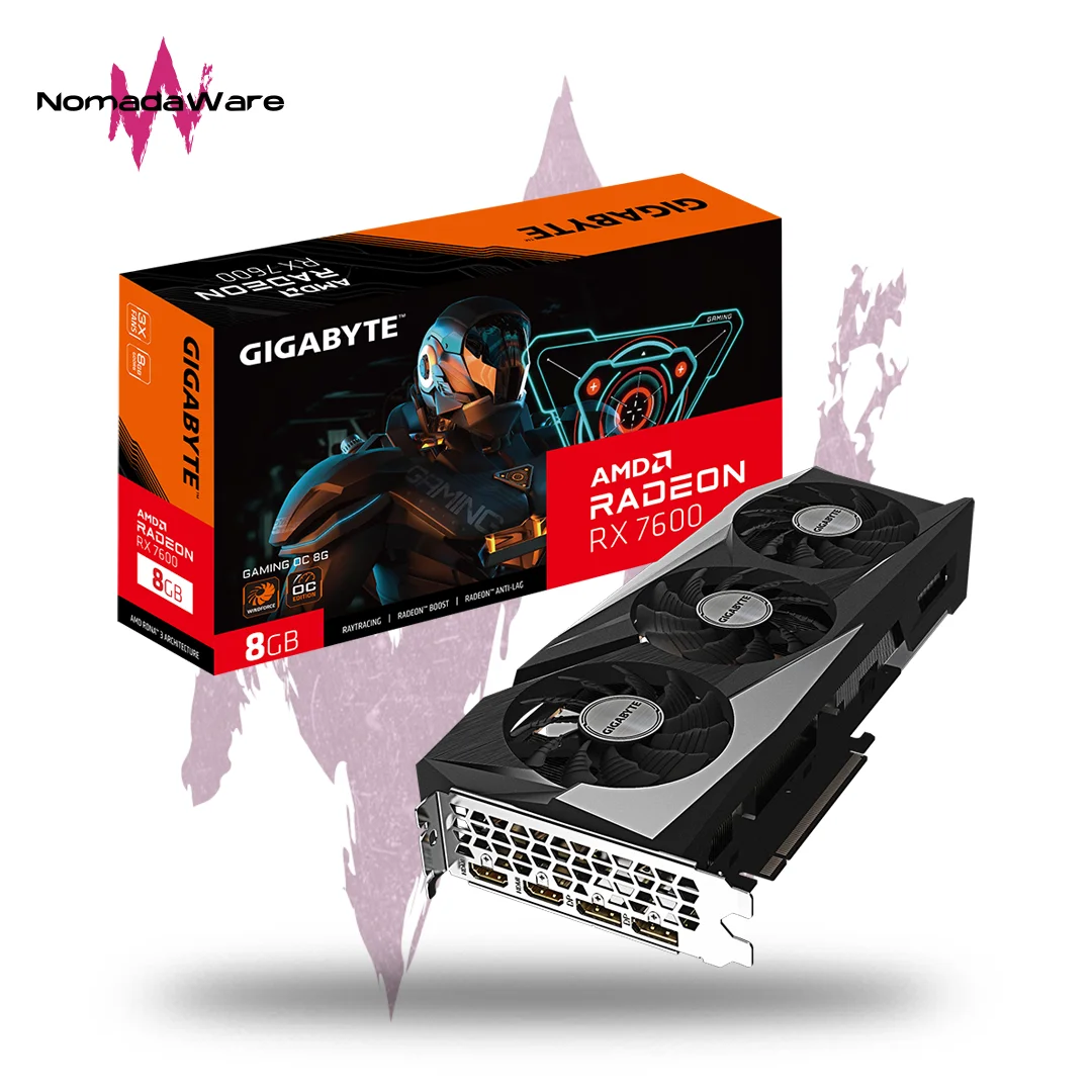 TARJETA DE VIDEO GIGABYTE GAMING AMD RADEON RX 7600 8GB OC GDDR6