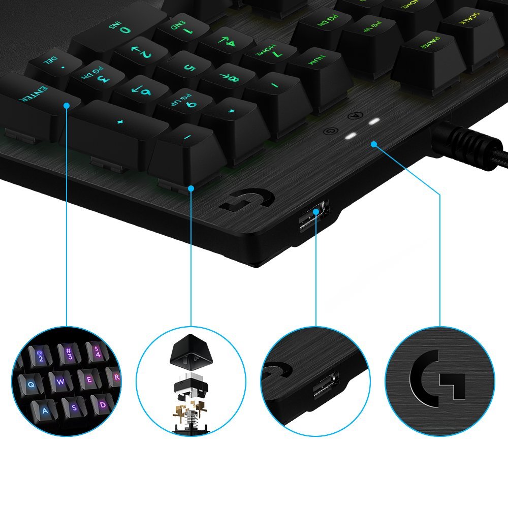 TECLADO MECANICO LOGITECH G513 CARBON GX BROWN - Image 4