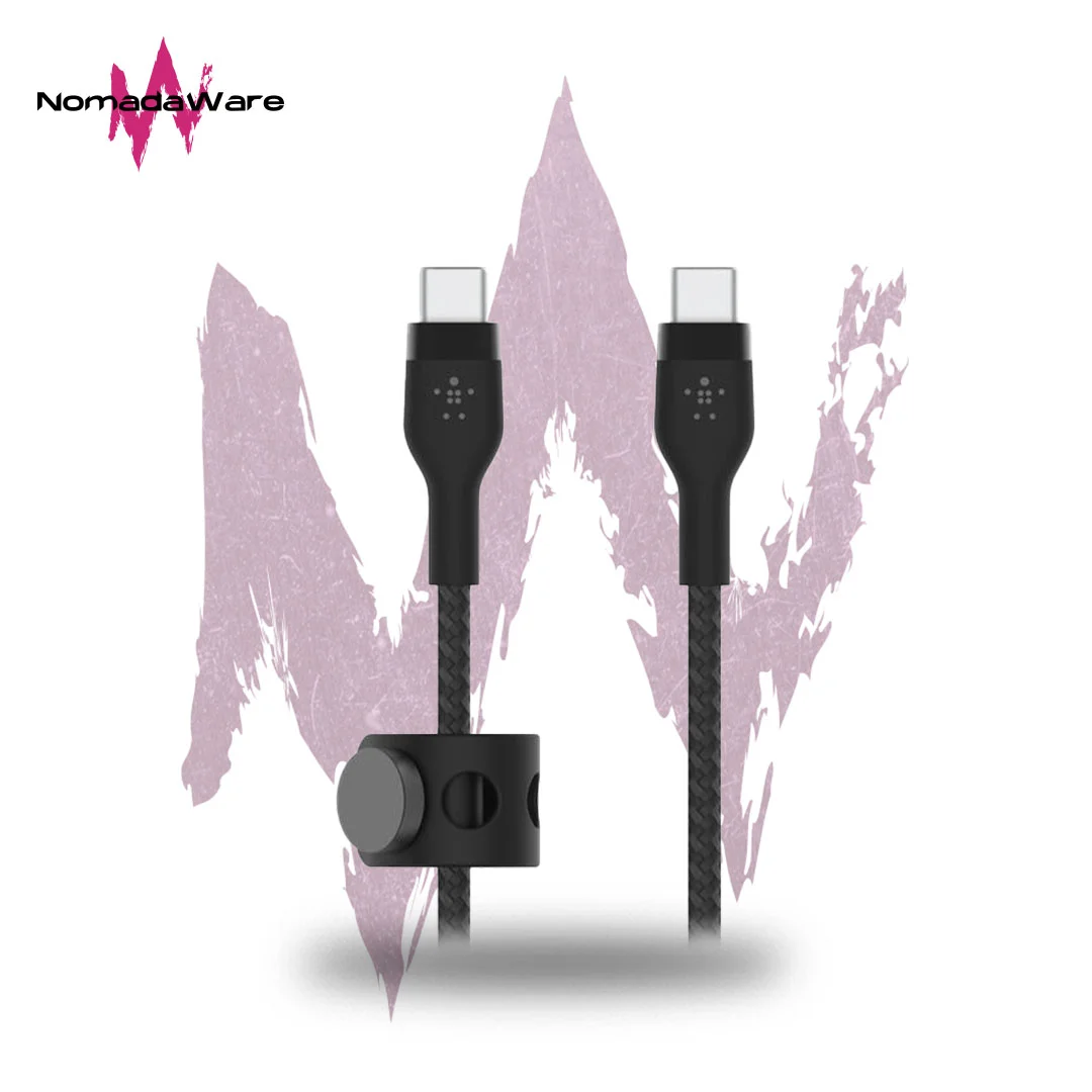 NomadaWare_Cable_usb_c_trenzado_2m_belkin_boostcharge_pro_flex_60w Cable USB-C a USB-C trenzado 2m Belkin Boostcharge Pro Flex