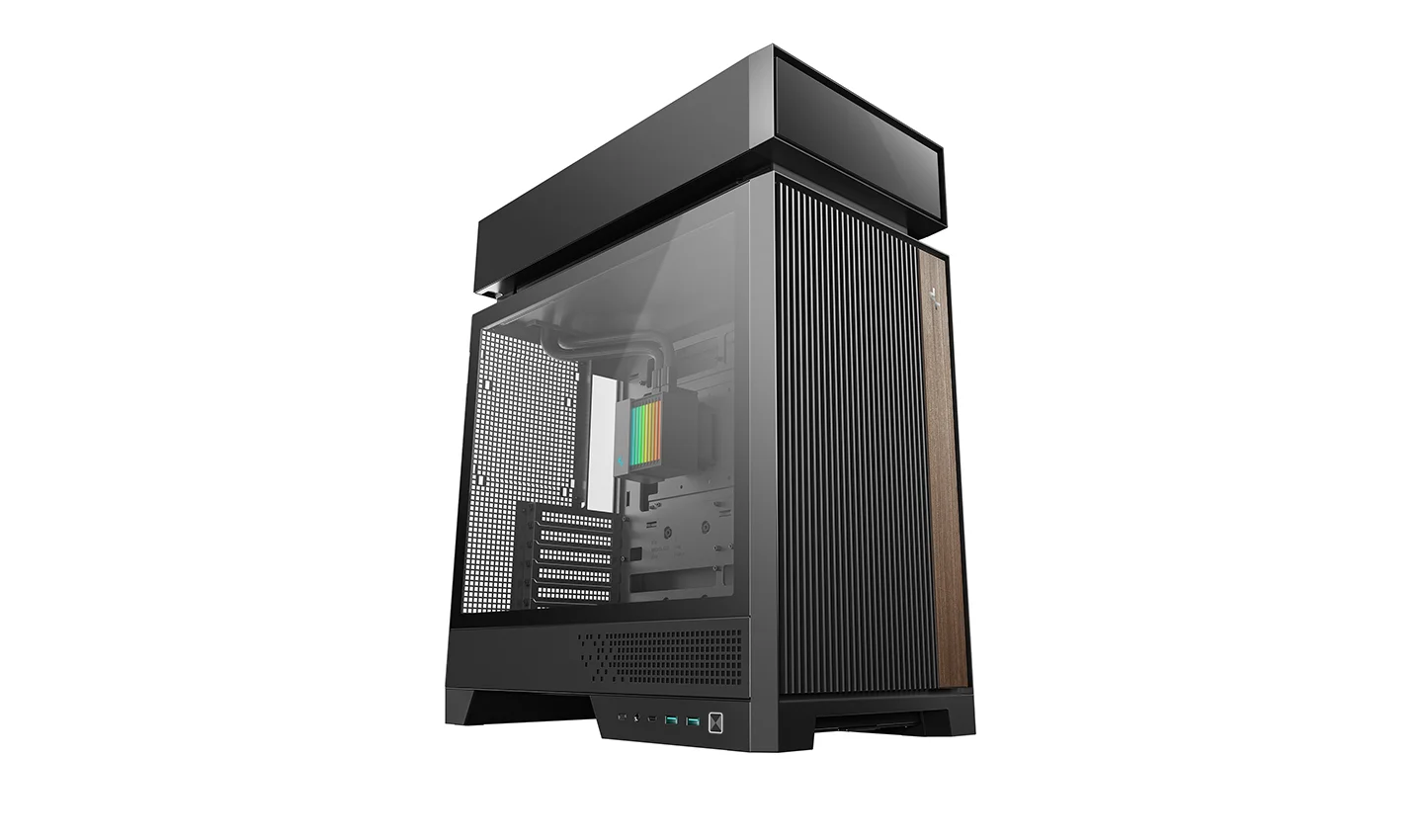 CASE DEEPCOOL CL6600 BLACK 2X FAN - Imagen 2