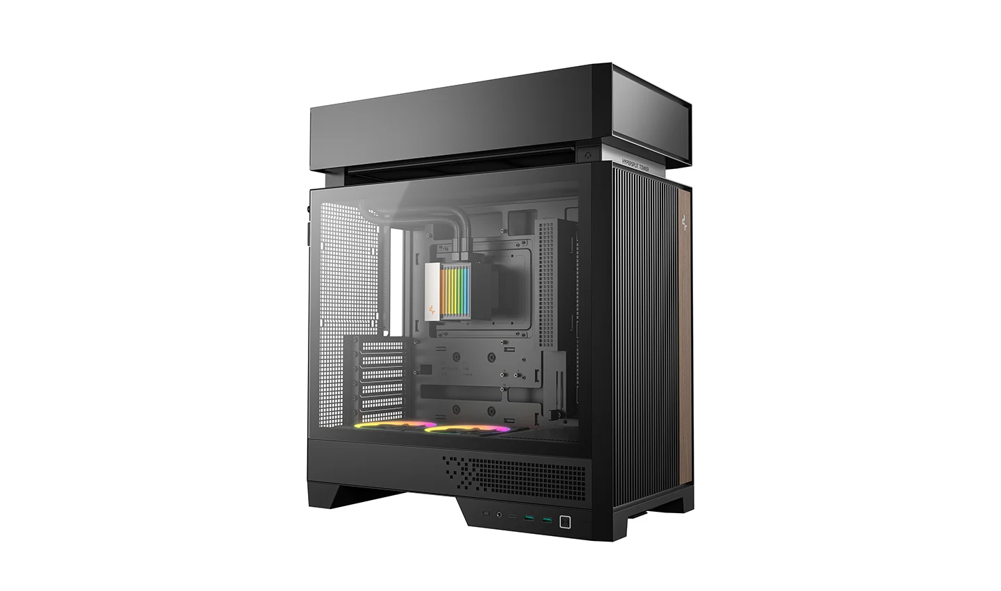CASE DEEPCOOL CL6600 BLACK 2X FAN - Imagen 3