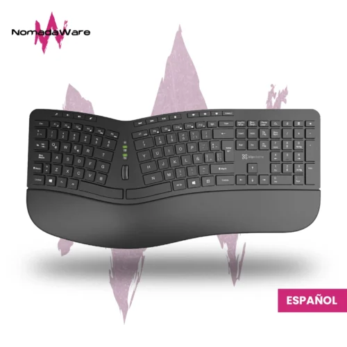 TECLADO ERGONOMICO INALAMBRICO KLIPXTREME KBK-530S