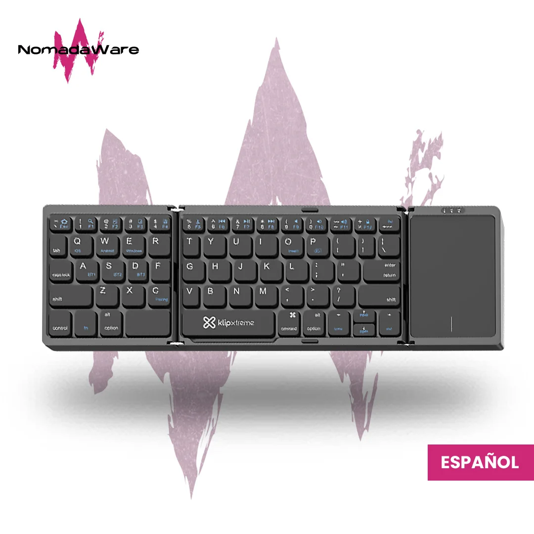 NomadaWare_Teclado_plegable_klipxtreme_flexplit teclado plegable KlipXtreme FlexPlit