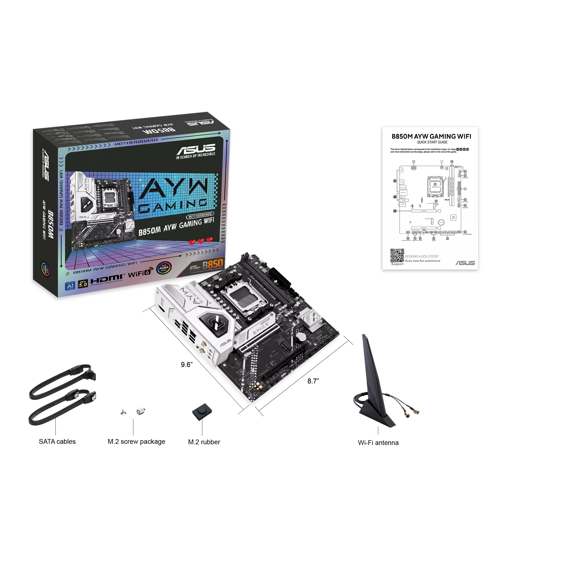 MOTHERBOARD ASUS B850M AYW GAMING WIFI AM5 - Image 8