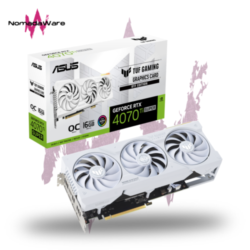 asus tuf gaming rtx 4070 ti super btf white oc edition 16gb