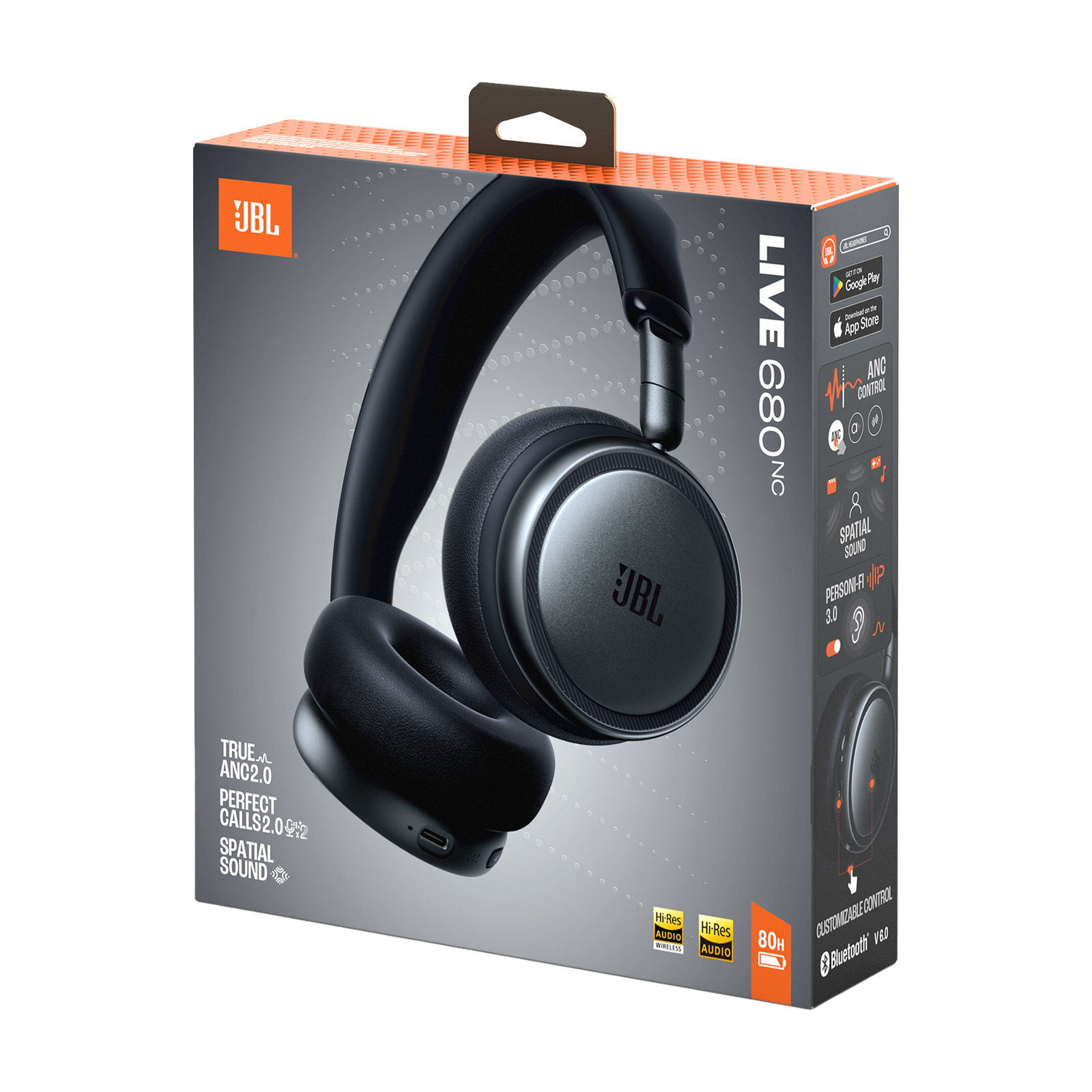 AUDIFONO INALAMBRICO JBL LIVE 680 NC BLACK - Imagen 9