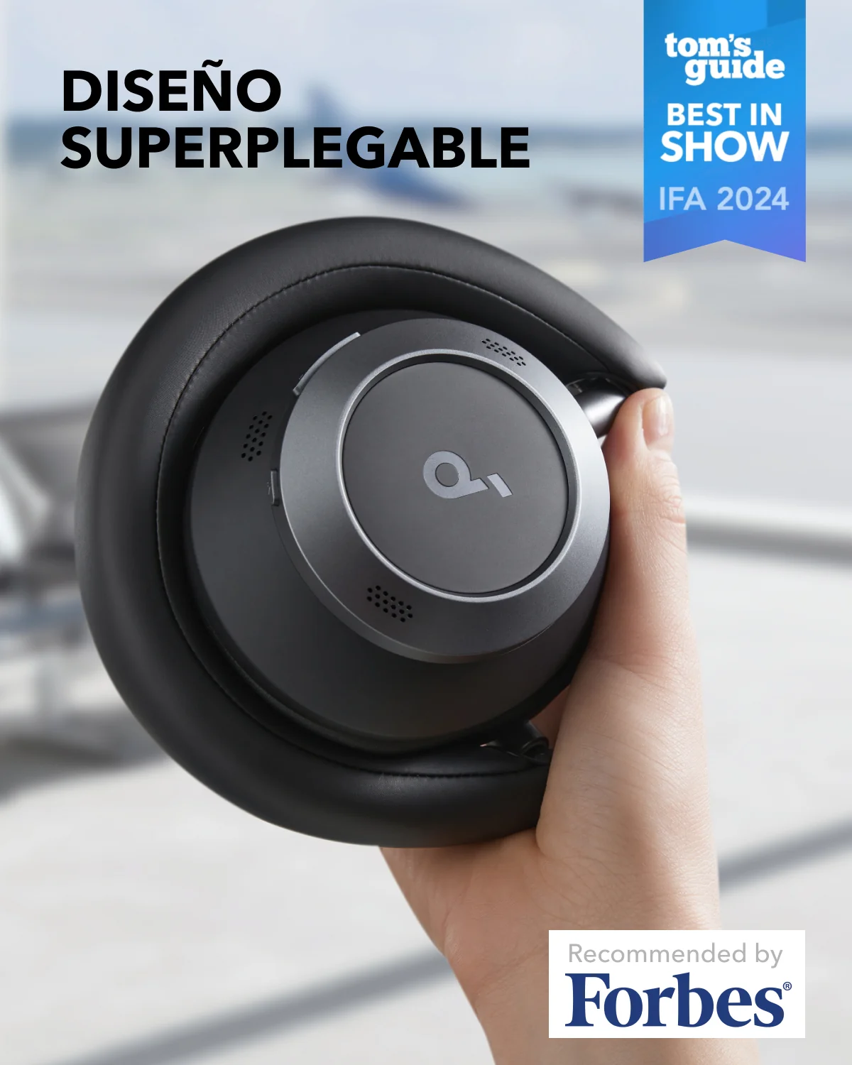 AUDIFONO SOUNDCORE SPACE ONE PRO BLACK - Imagen 3