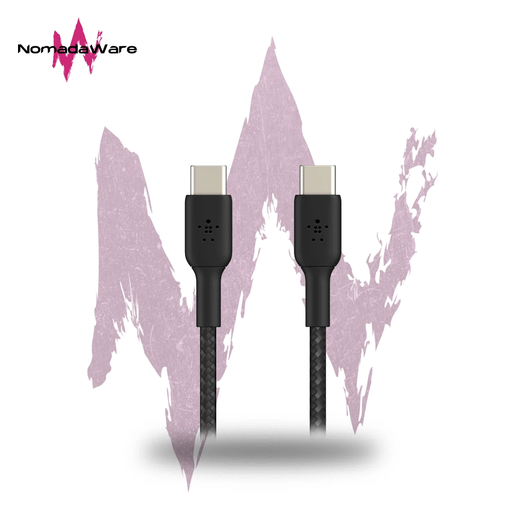 NomadaWare_cable_usb_c_trenzado_1m_belkin_boostcharge_60w CABLE USB C TRENZADO 1M BELKIN BOOSTCHARGE 60W