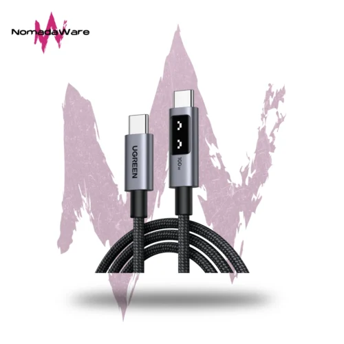 CABLE USB C UGREEN UNO L509 BLACK 100W 2M