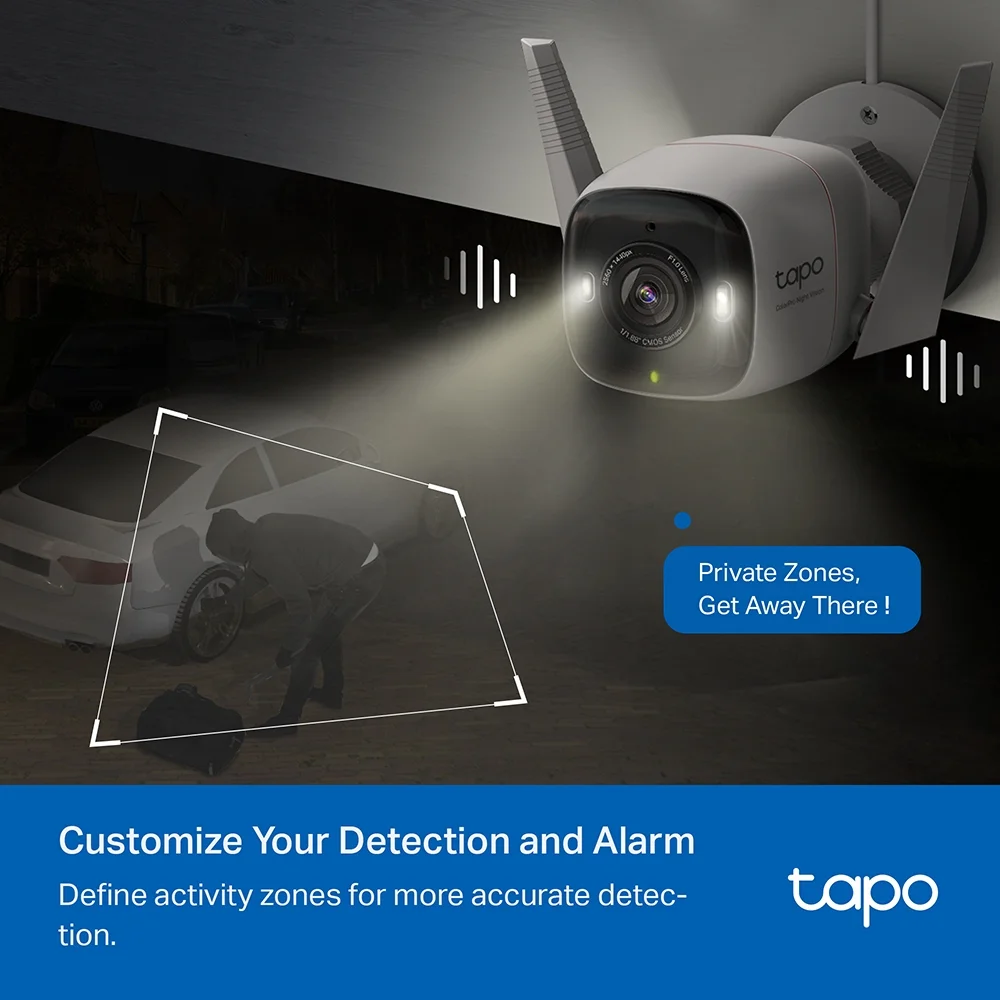 CAMARA DE SEGURIDAD TP-LINK TAPO C325WB 2K COLORPRO NIGHT VISION - Imagen 3