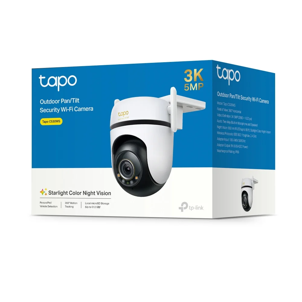 CAMARA DE SEGURIDAD TP-LINK TAPO C530WS 3K COLOR NIGHT VISION - Imagen 7