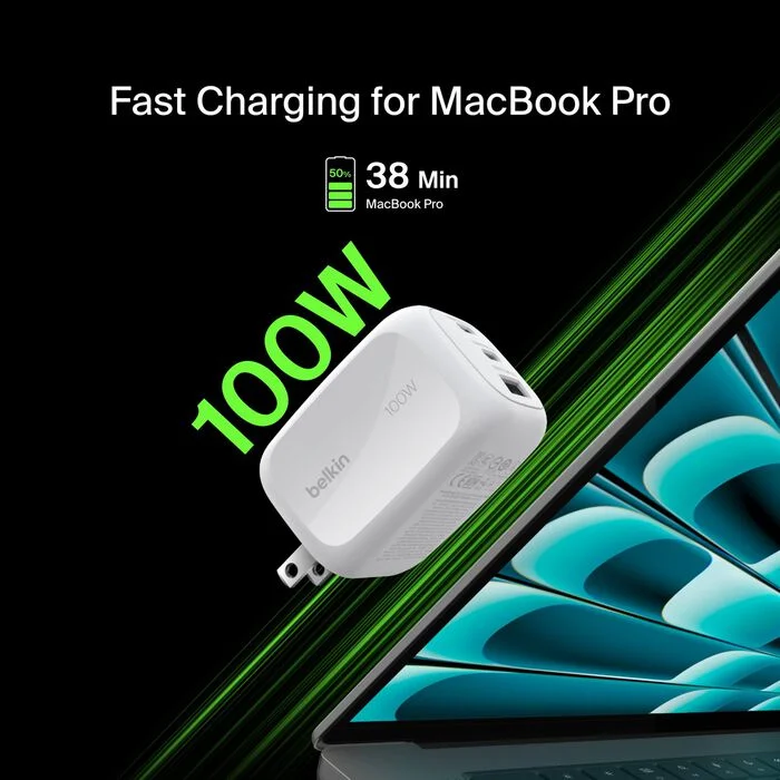 CARGADOR BELKIN BOOSTCHARGE PRO 100W USB C - Imagen 9