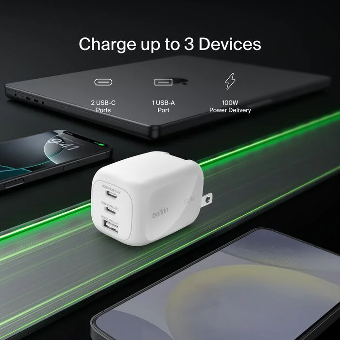 CARGADOR BELKIN BOOSTCHARGE PRO 100W USB C - Imagen 10