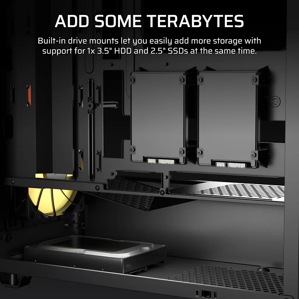 CASE CORSAIR 3200D RS ARGB BLACK 3X FAN - Imagen 10