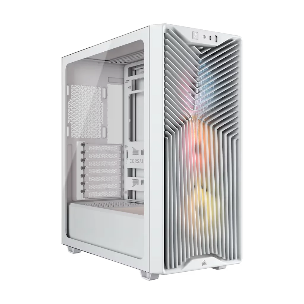CASE CORSAIR 3200D RS ARGB WHITE 3X FAN - Imagen 2