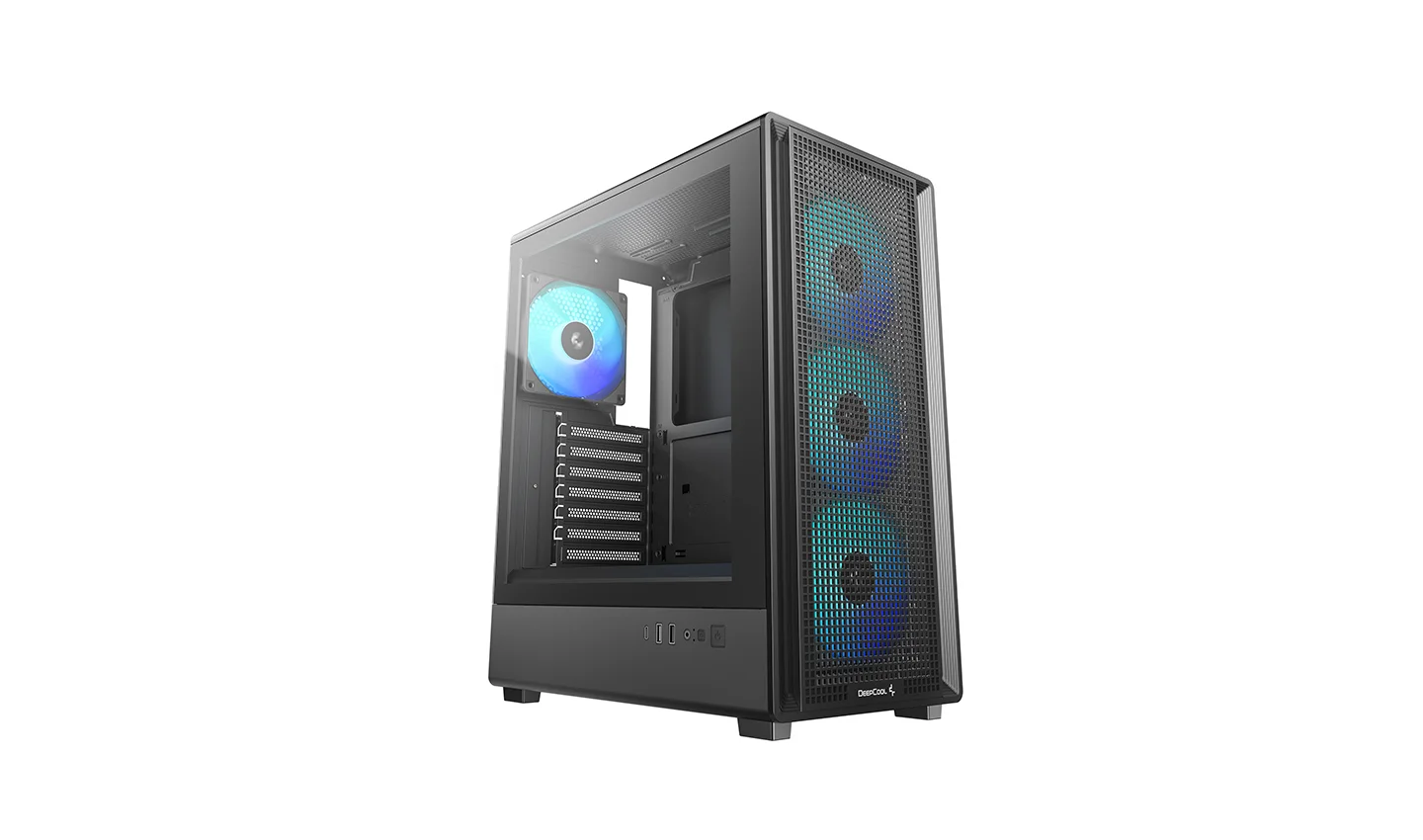 CASE DEEPCOOL CC550 4F BLACK 4X FAN - Imagen 2