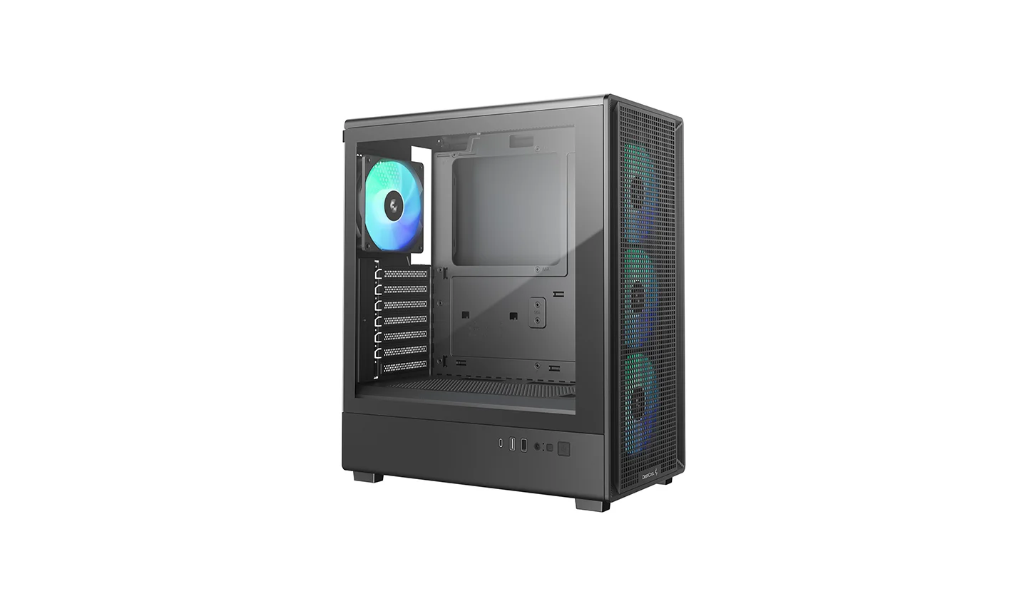 CASE DEEPCOOL CC550 4F BLACK 4X FAN - Imagen 3