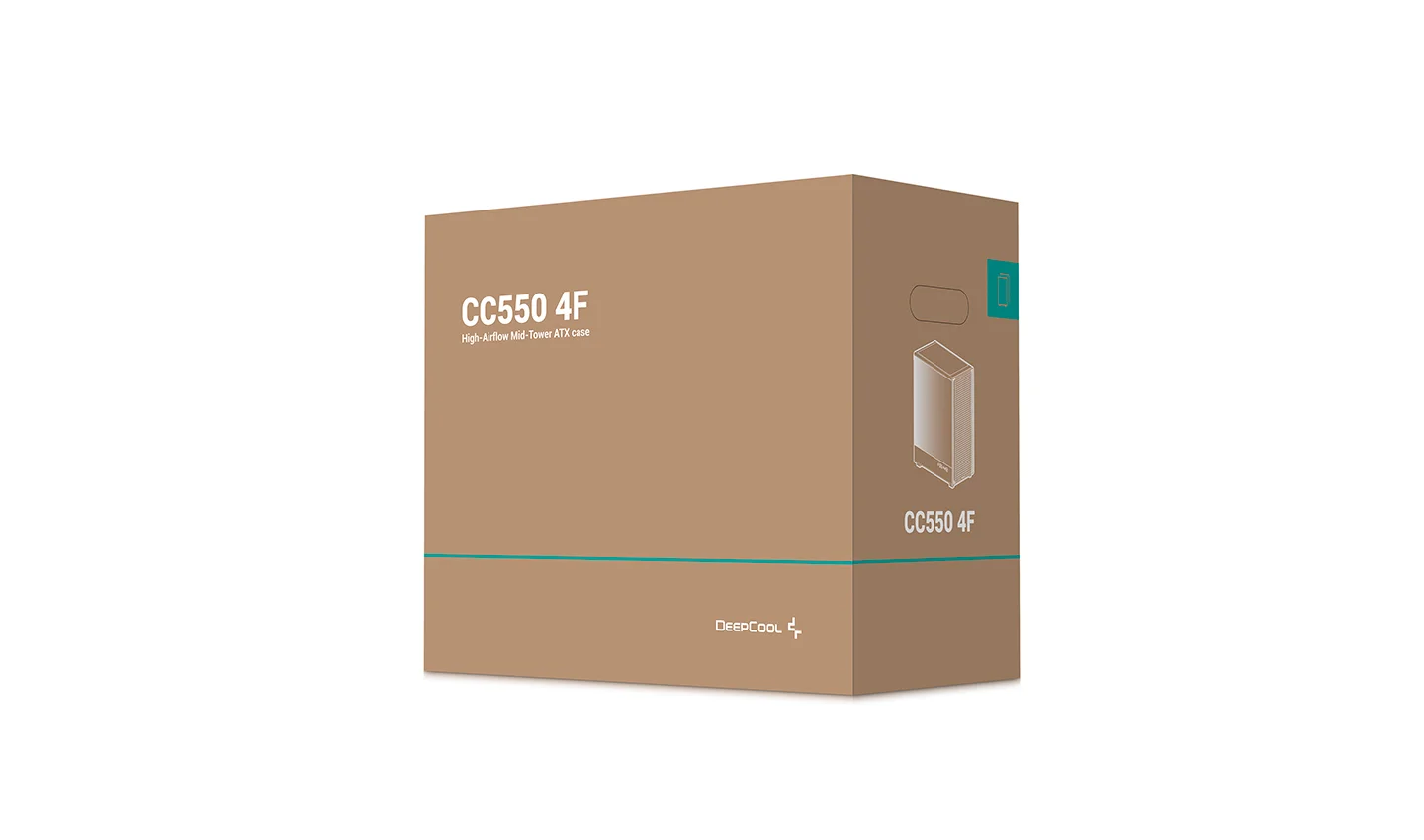 CASE DEEPCOOL CC550 4F BLACK 4X FAN - Imagen 13