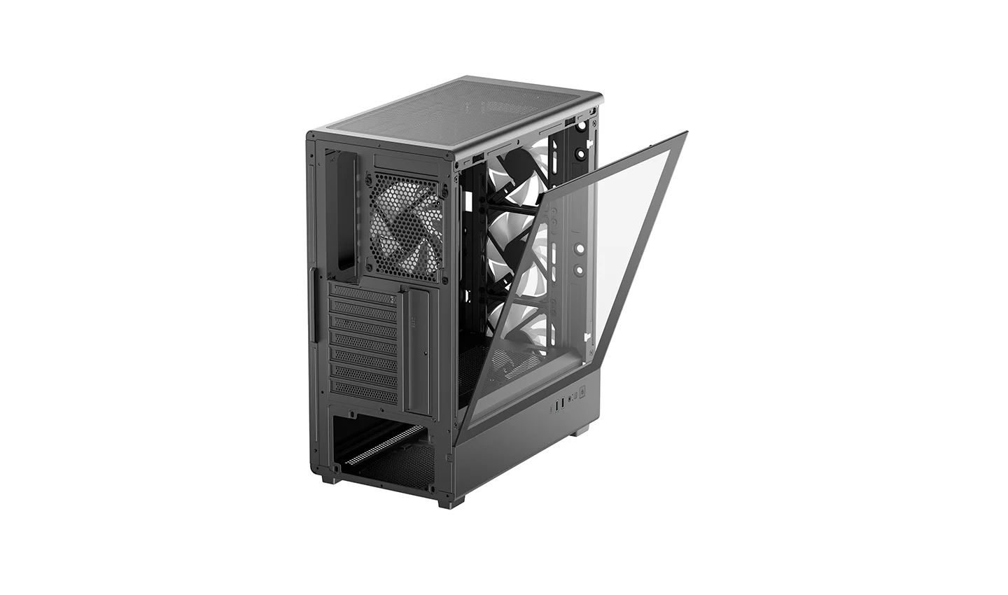 CASE DEEPCOOL CC550 4F BLACK 4X FAN - Imagen 7