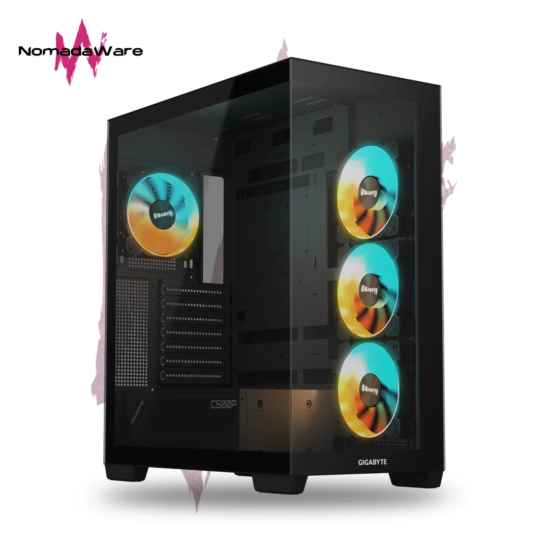 CASE GIGABYTE C500P STEALTH BLACK +4 VENTILADORES