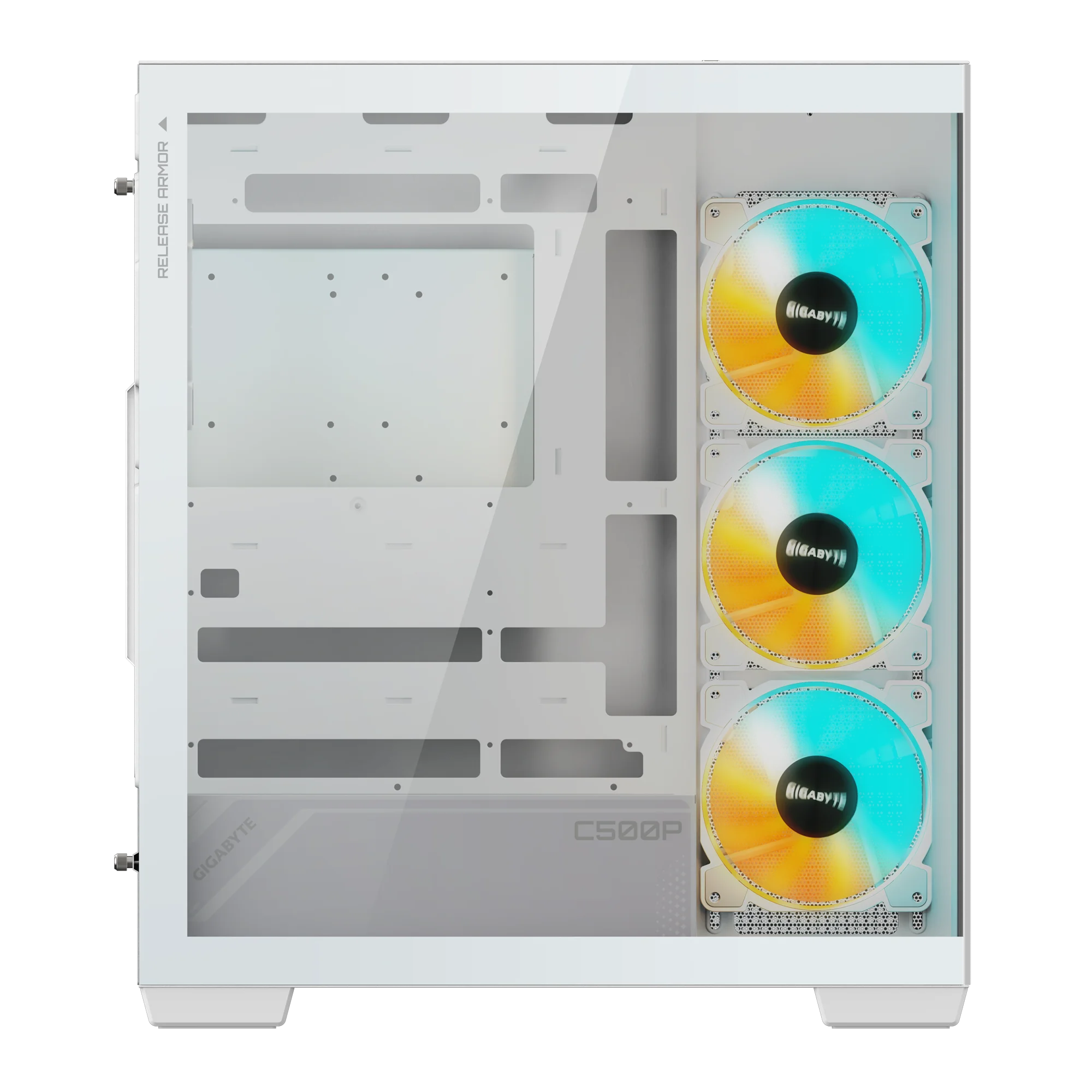 CASE GIGABYTE C500P STEALTH ICE 4X FAN - Imagen 4