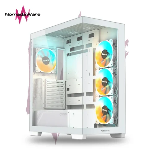 CASE GIGABYTE C500P STEALTH ICE +4 VENTILADORES