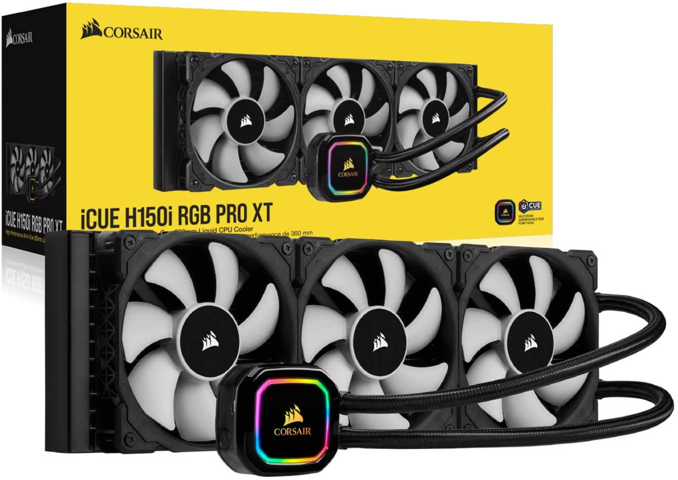 COOLER CORSAIR H150I PRO XT RGB LIQUIDO 360MM INTEL AMD - Image 3