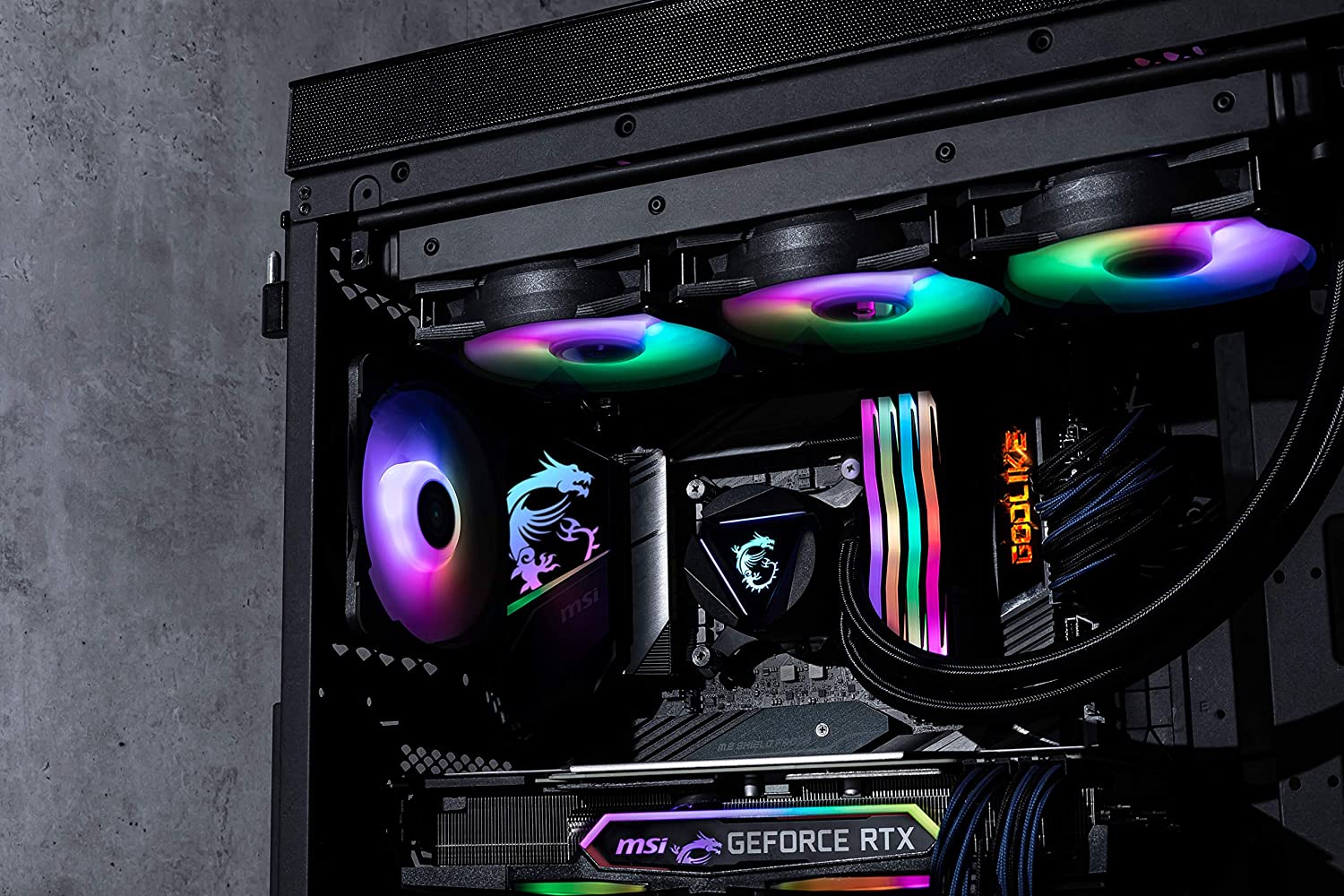 COOLER MSI MAG CORELIQUID 360R RGB 360MM INTEL AMD - Image 6