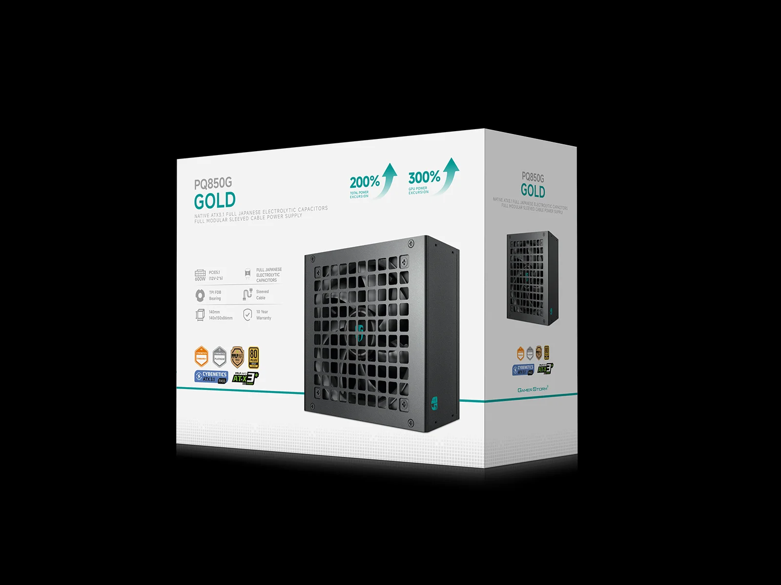 FUENTE DE PODER DEEPCOOL GAMER STORM PQ850G 80+ GOLD ATX 3.1 PCIE 5.1 - Imagen 10