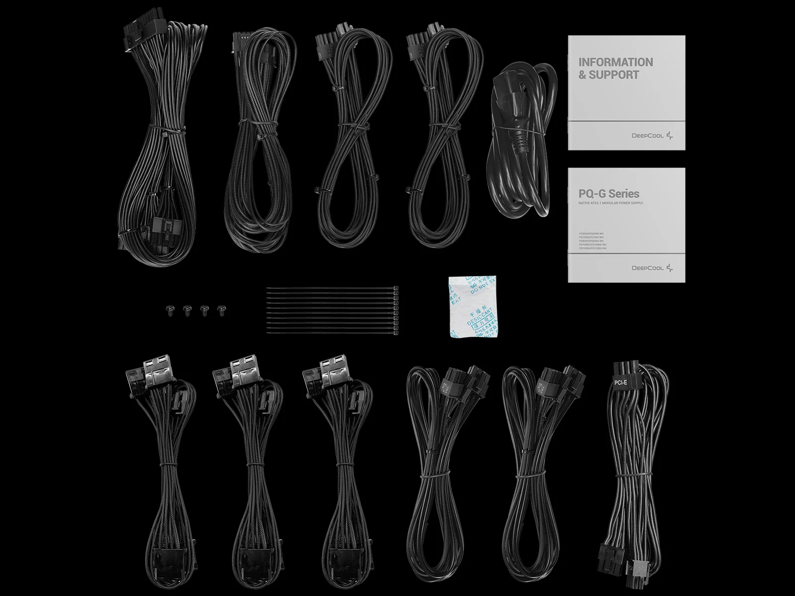 FUENTE DE PODER DEEPCOOL GAMER STORM PQ850G 80+ GOLD ATX 3.1 PCIE 5.1 - Imagen 8