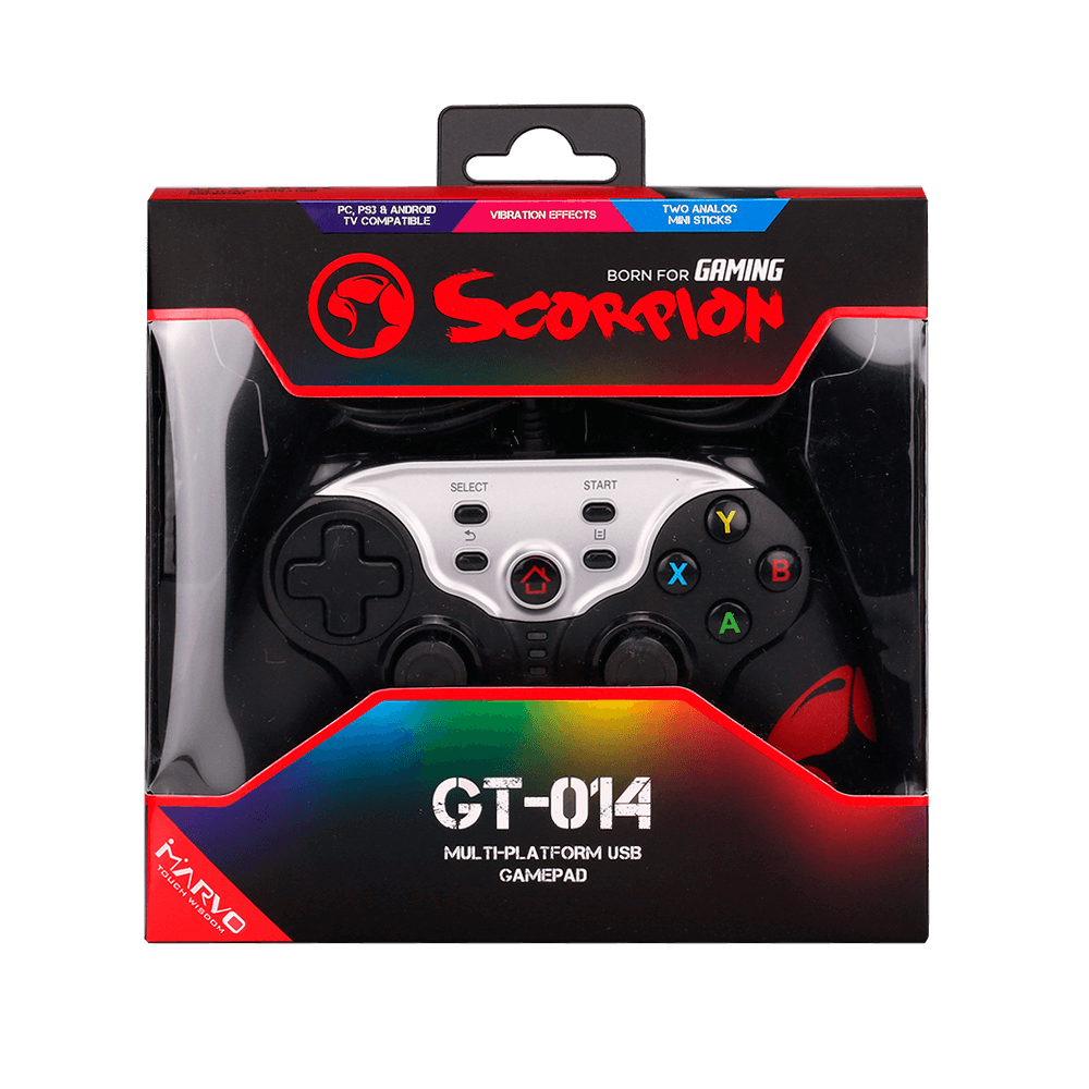 MANDO CONTROL MARVO GT-014 PC PS3 XBOX ANDROID 12 BOTONES - Image 5