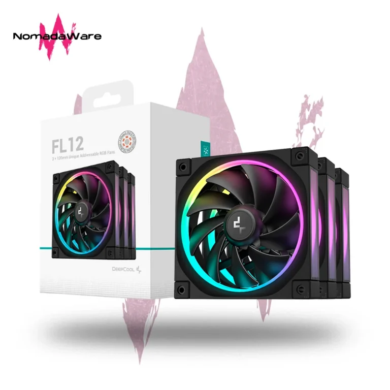KIT DE VENTILADORES DEEPCOOL FL12 ARGB 120MM