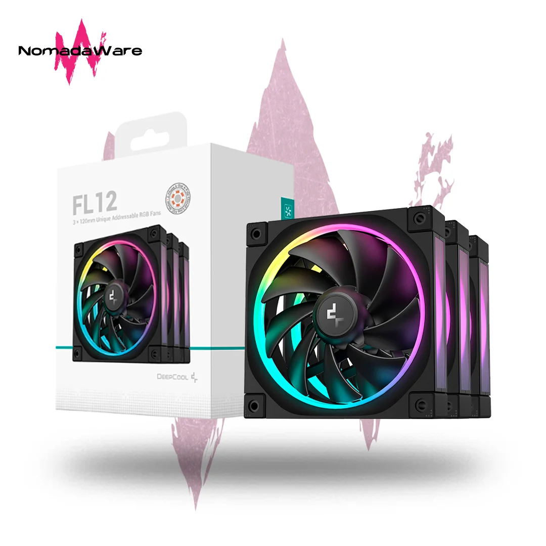 KIT DE VENTILADORES DEEPCOOL FL12 ARGB 120MM