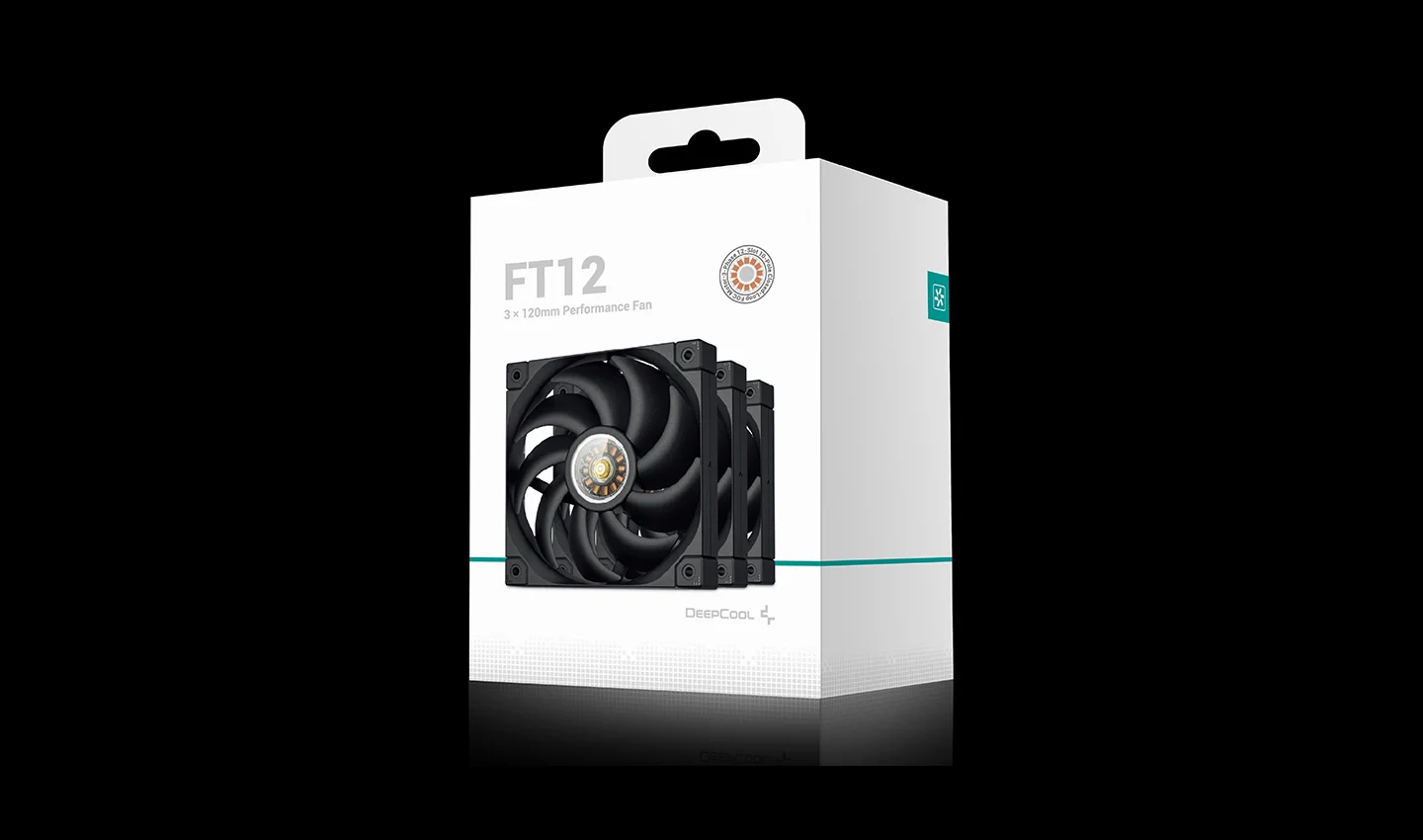 KIT DE VENTILADORES DEEPCOOL FT12 ARGB BLACK 120MM - Imagen 8