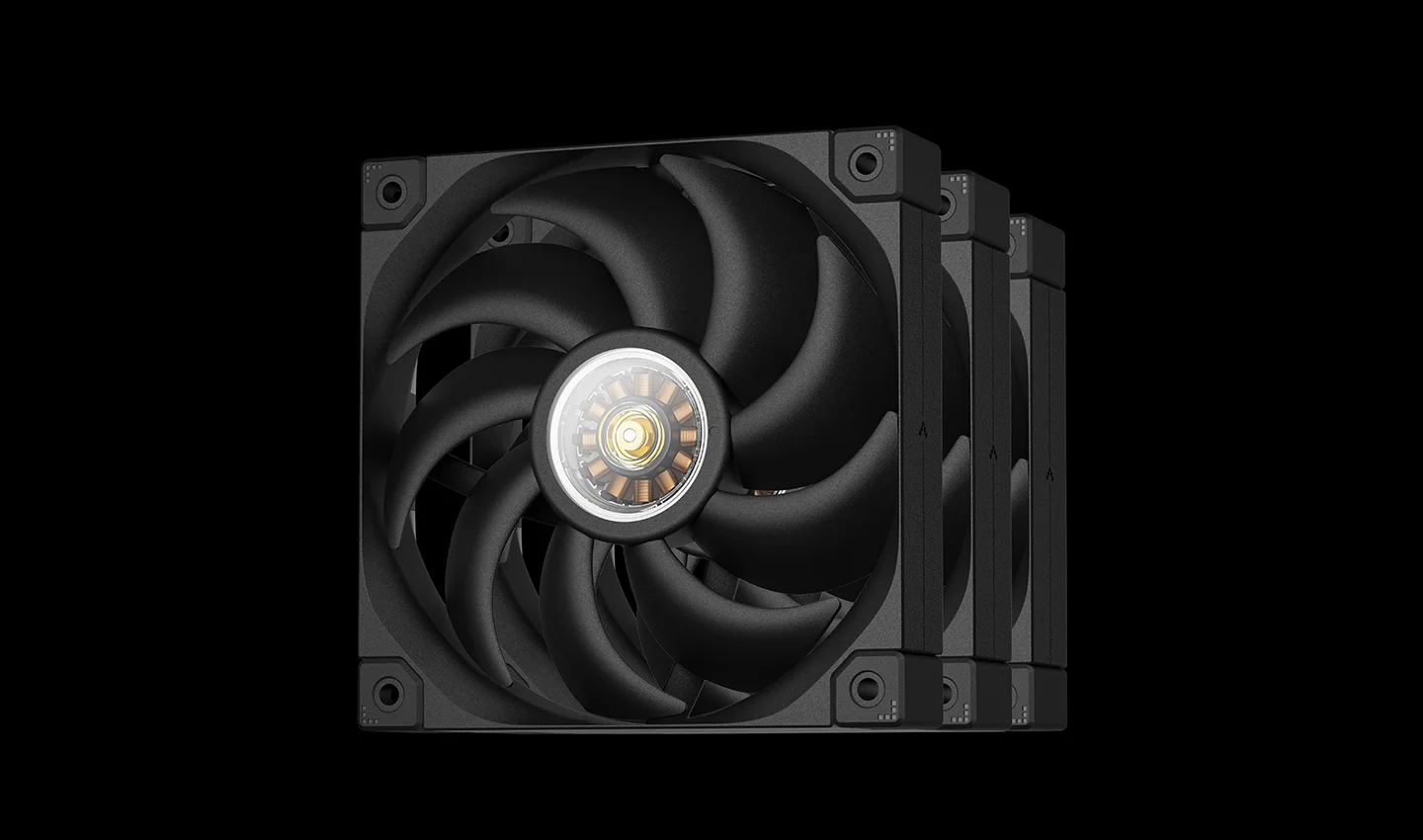 KIT DE VENTILADORES DEEPCOOL FT12 ARGB BLACK 120MM - Imagen 2