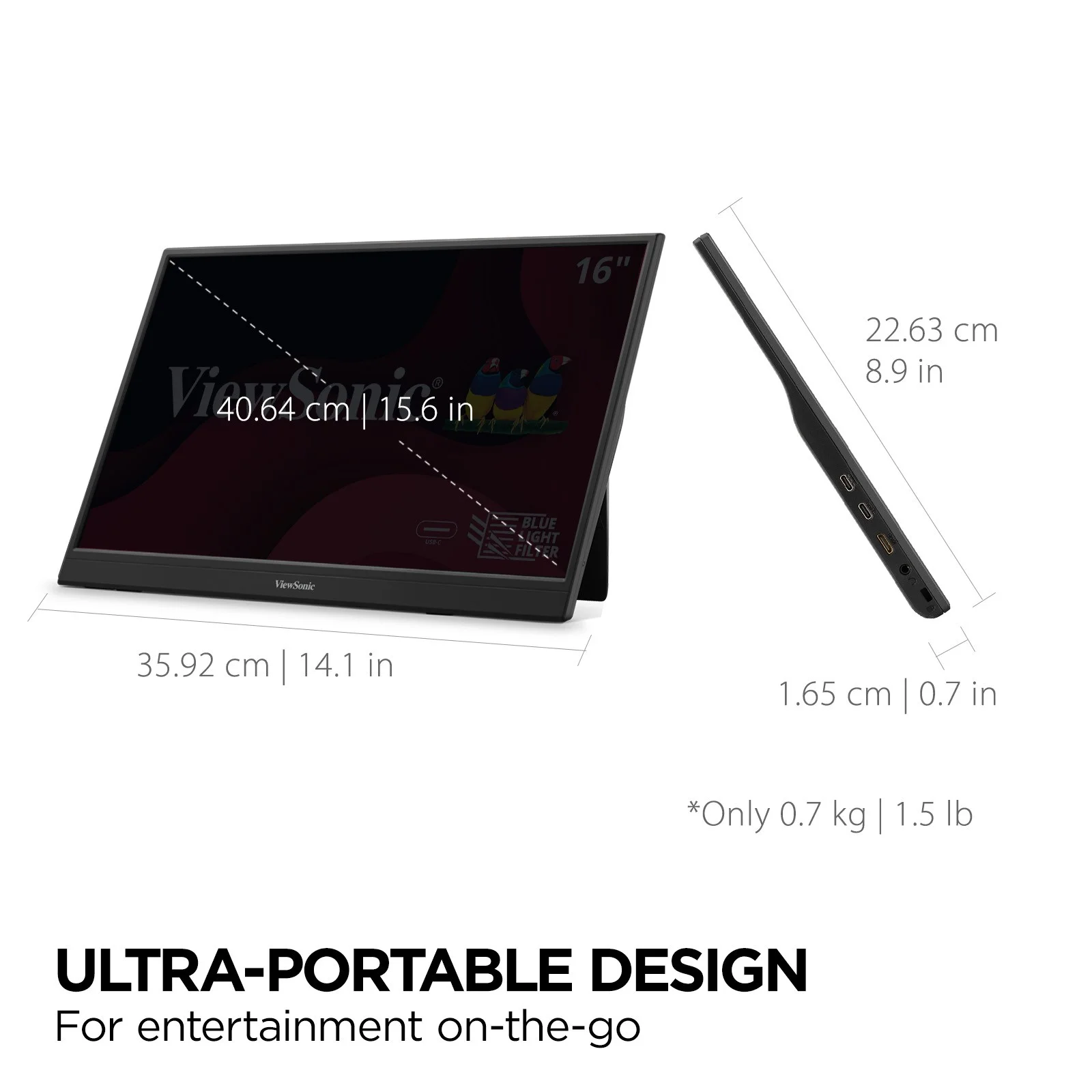 MONITOR PORTATIL VIEWSONIC VA1653 - Imagen 12