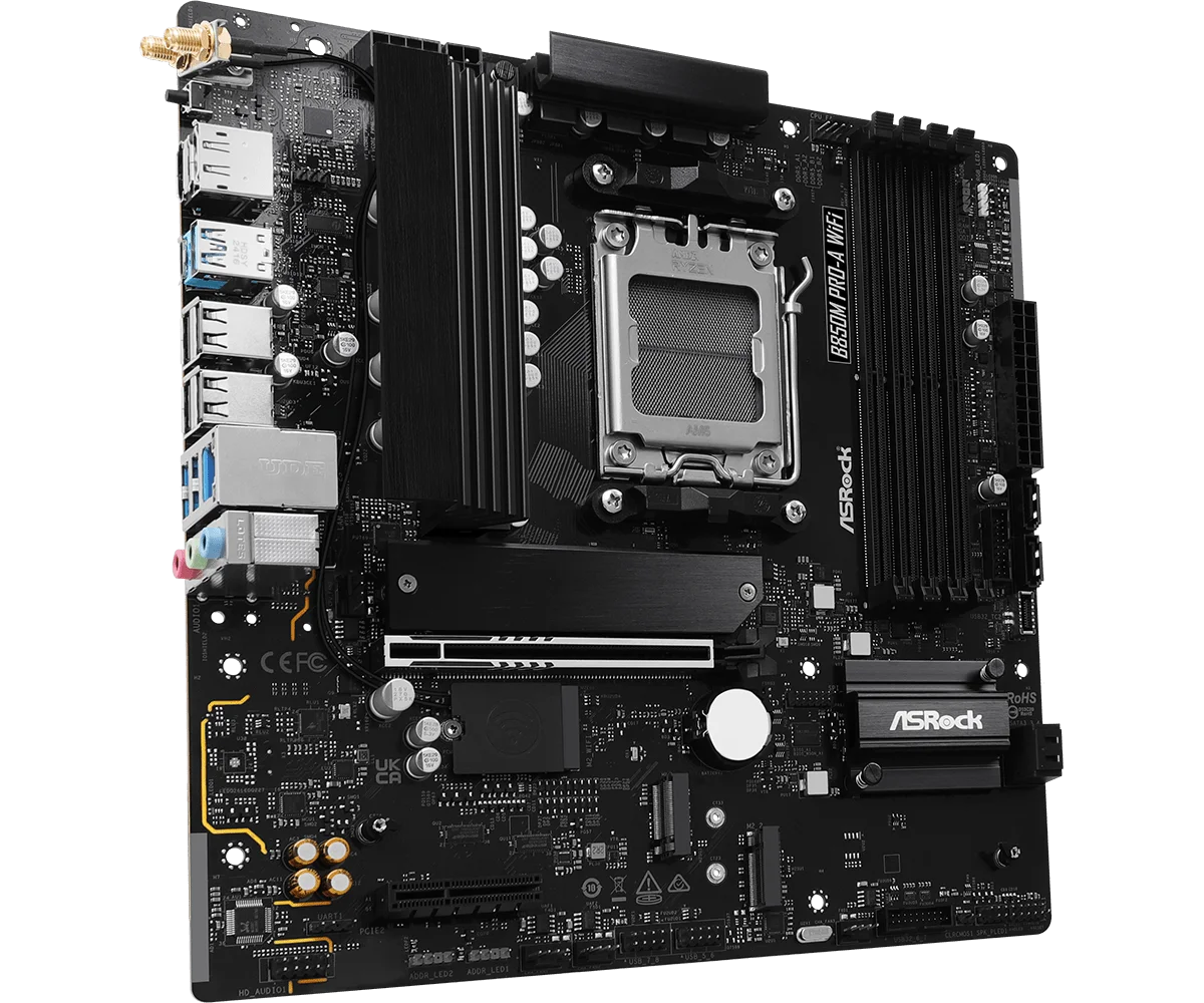 MOTHERBOARD ASROCK B850M PRO-A WIFI AM5 - Imagen 3