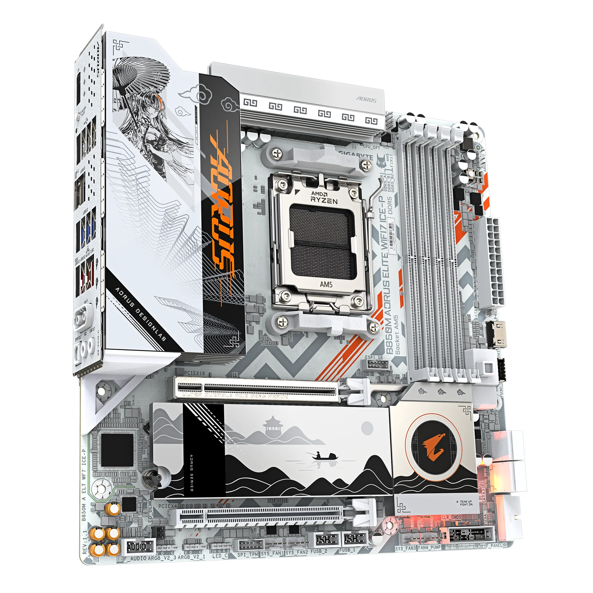 MOTHERBORAD GIGABYTE B850M AORUS ELITE WIFI7 ICE-P - Image 2