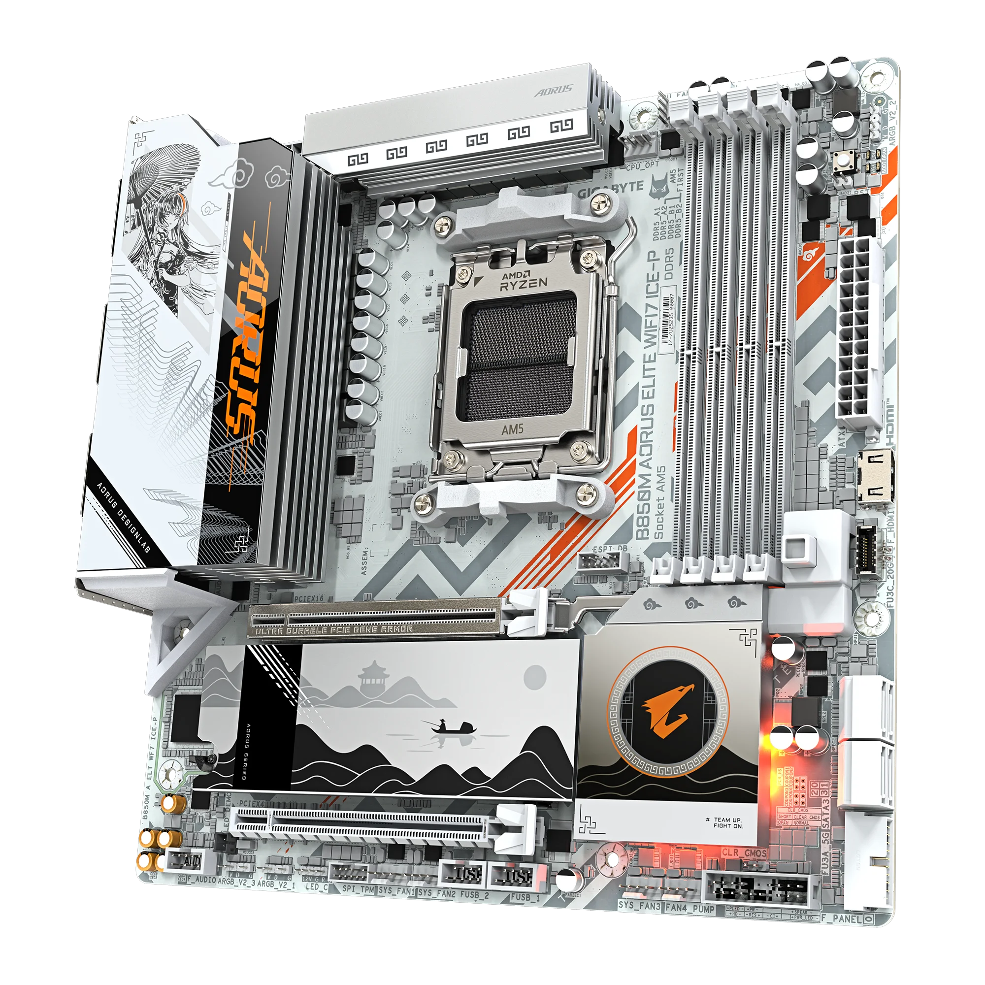 MOTHERBORAD GIGABYTE B850M AORUS ELITE WIFI7 ICE-P - Image 3