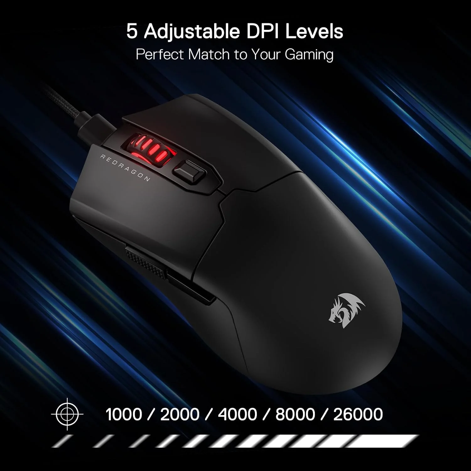 MOUSE REDRAGON FYZU ULTRA LIGHT M995 - Imagen 7