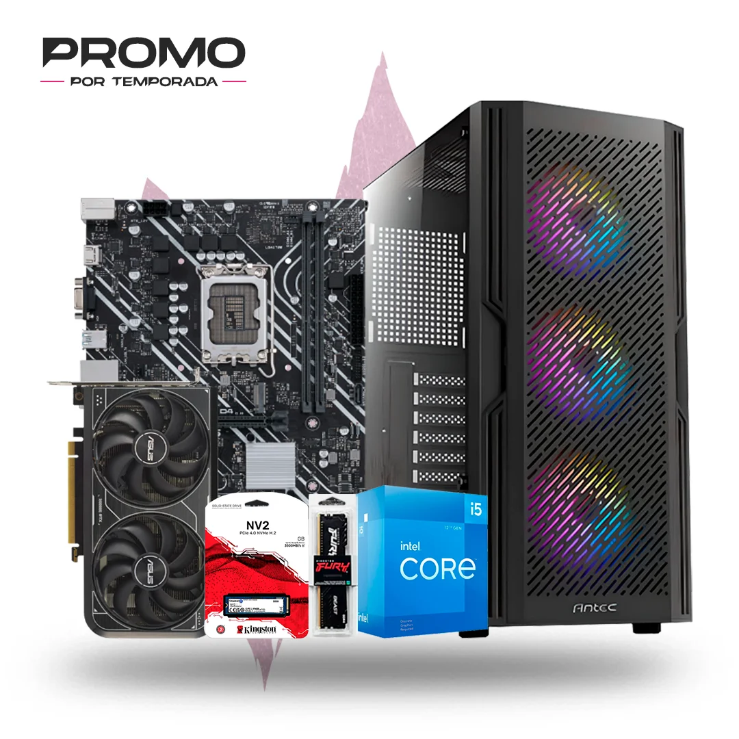 Intel I5 12400F, RTX 4060 8GB OC