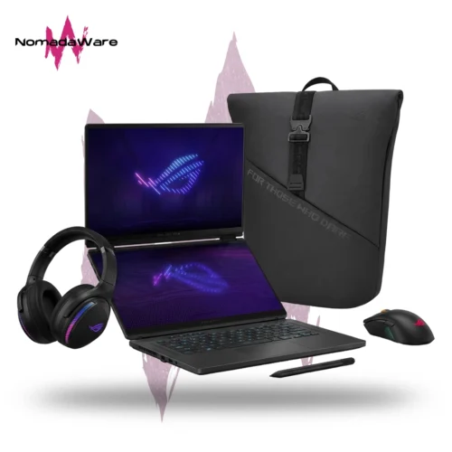 LAPTOP ASUS ROG ZEPHYRUS DUO 16 OLED INTEL ULTRA 9 386H +64GB RAM +2TB SSD +RTX 5090 24GB +MOCHILA MOUSE AUDIFONO Y STYLUS