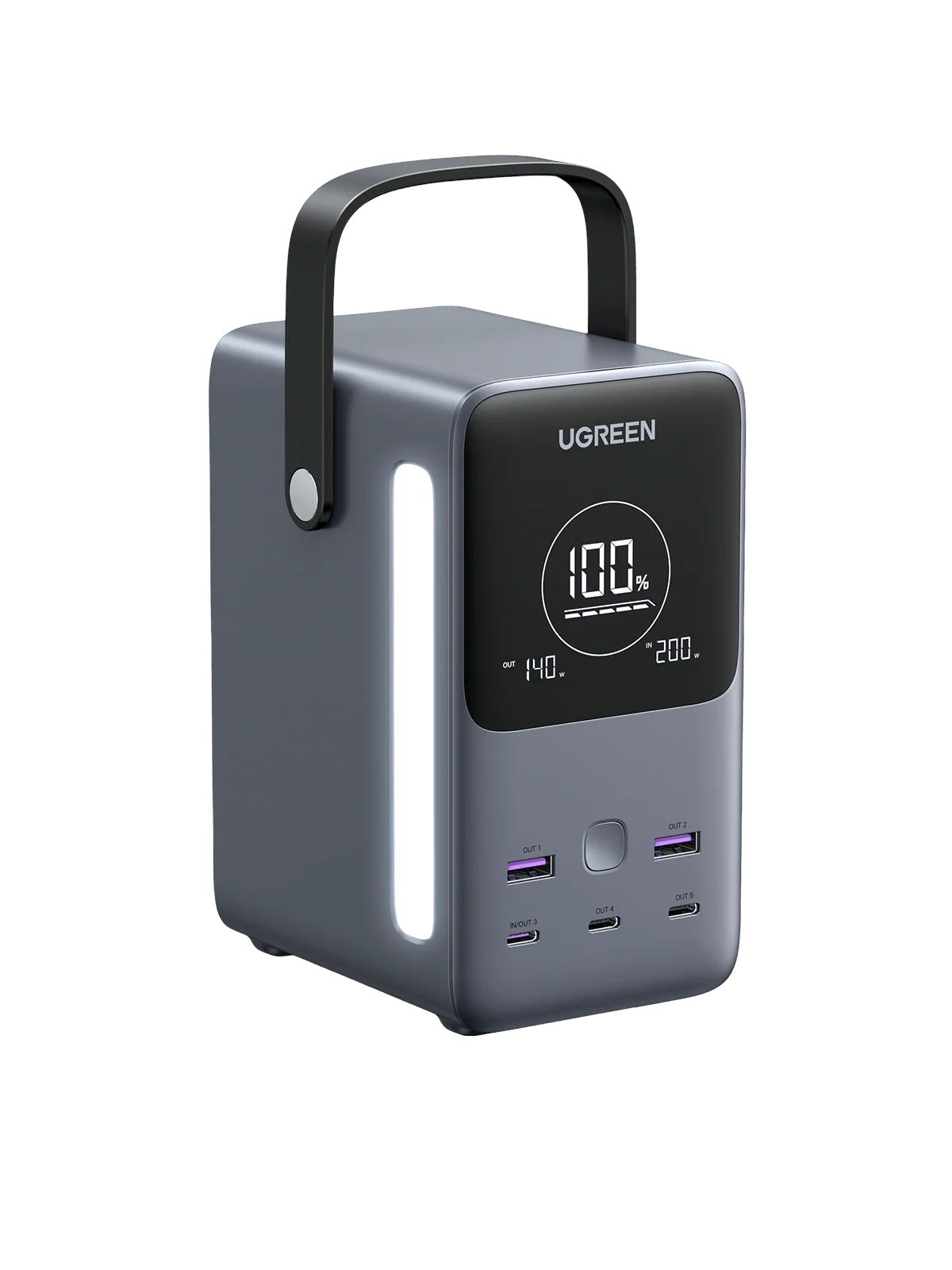 POWER BANK UGREEN NEXODE PB770 CON LUZ DE EMERGENCIA 48000MAH 300W - Imagen 2