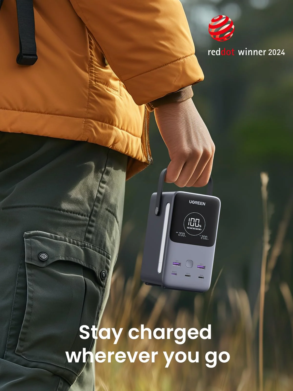 POWER BANK UGREEN NEXODE PB770 CON LUZ DE EMERGENCIA 48000MAH 300W - Imagen 10
