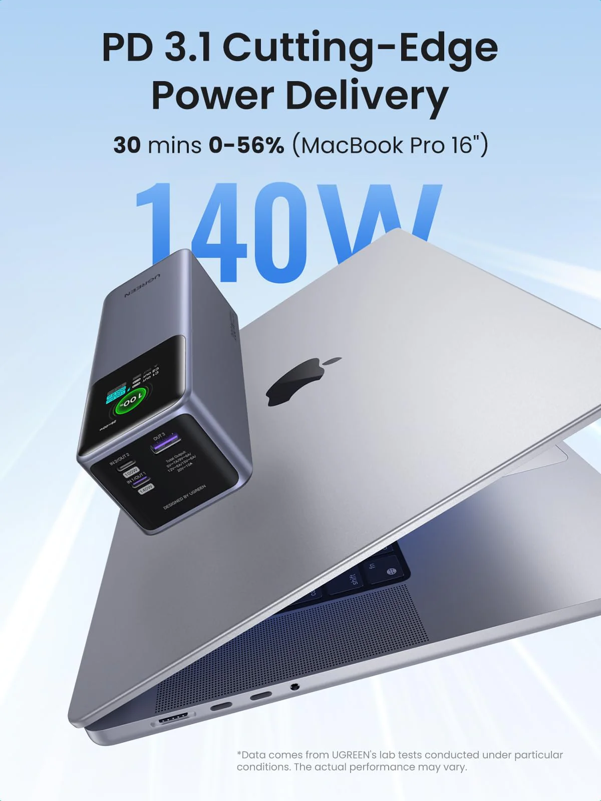 POWER BANK UGREEN NEXODE PB722 25000MAH 200W - Imagen 8